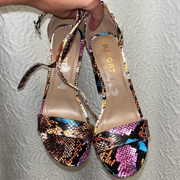 Snake Print Heels - Picture 2 of 5